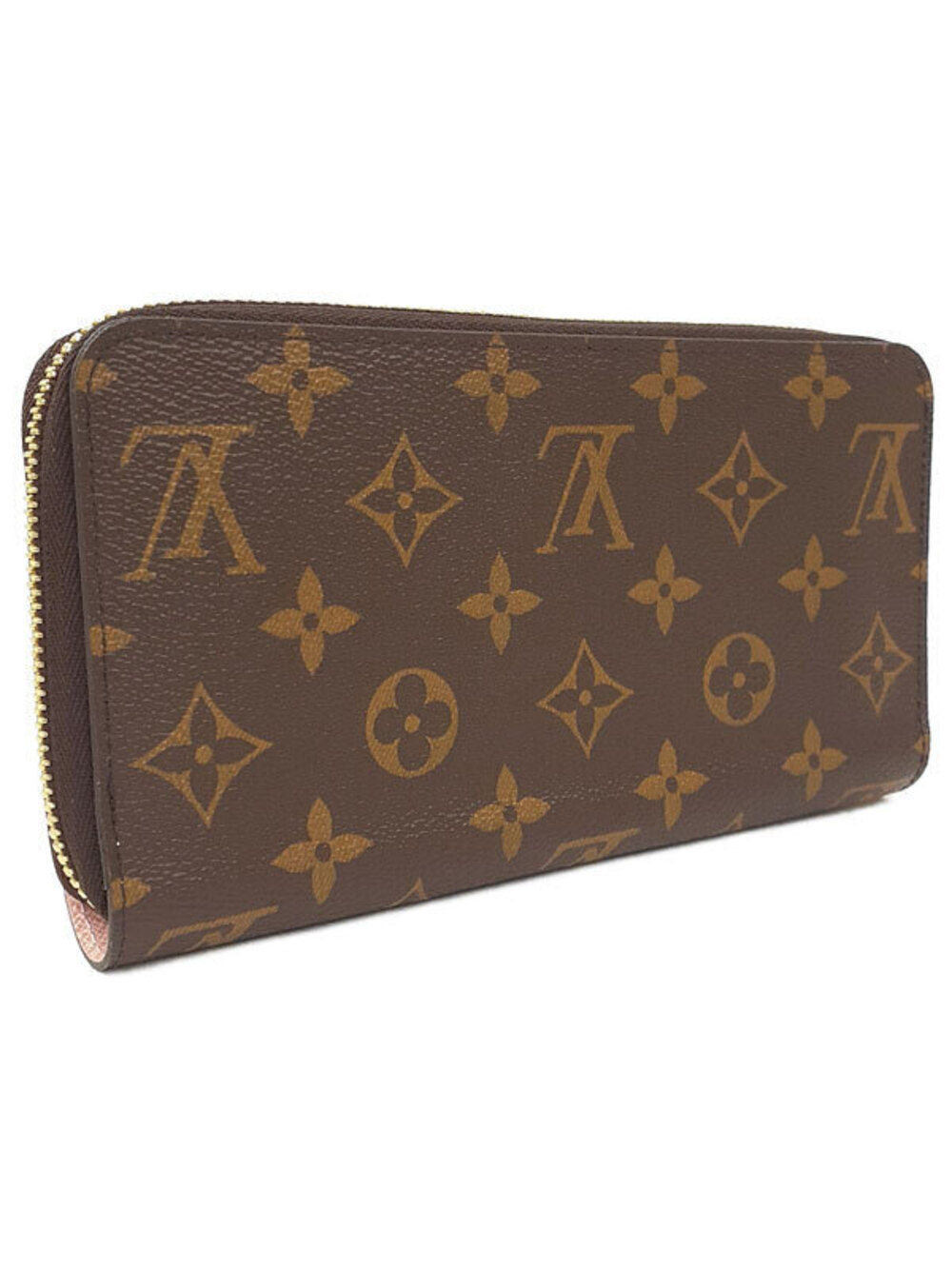 Louis Vuitton Wallet Round Monogram Zipper Long Zippy Brown